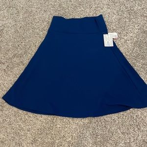 Lularoe NWT azure navy blue skirt XL